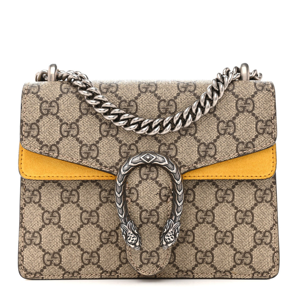 GG Supreme Monogram Mini Dionysus Shoulder Bag Yellow wholesalehk.shop