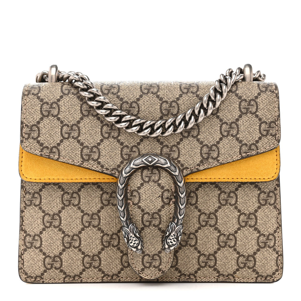 GG Supreme Monogram Mini Dionysus Shoulder Bag Yellow wholesalehk.shop