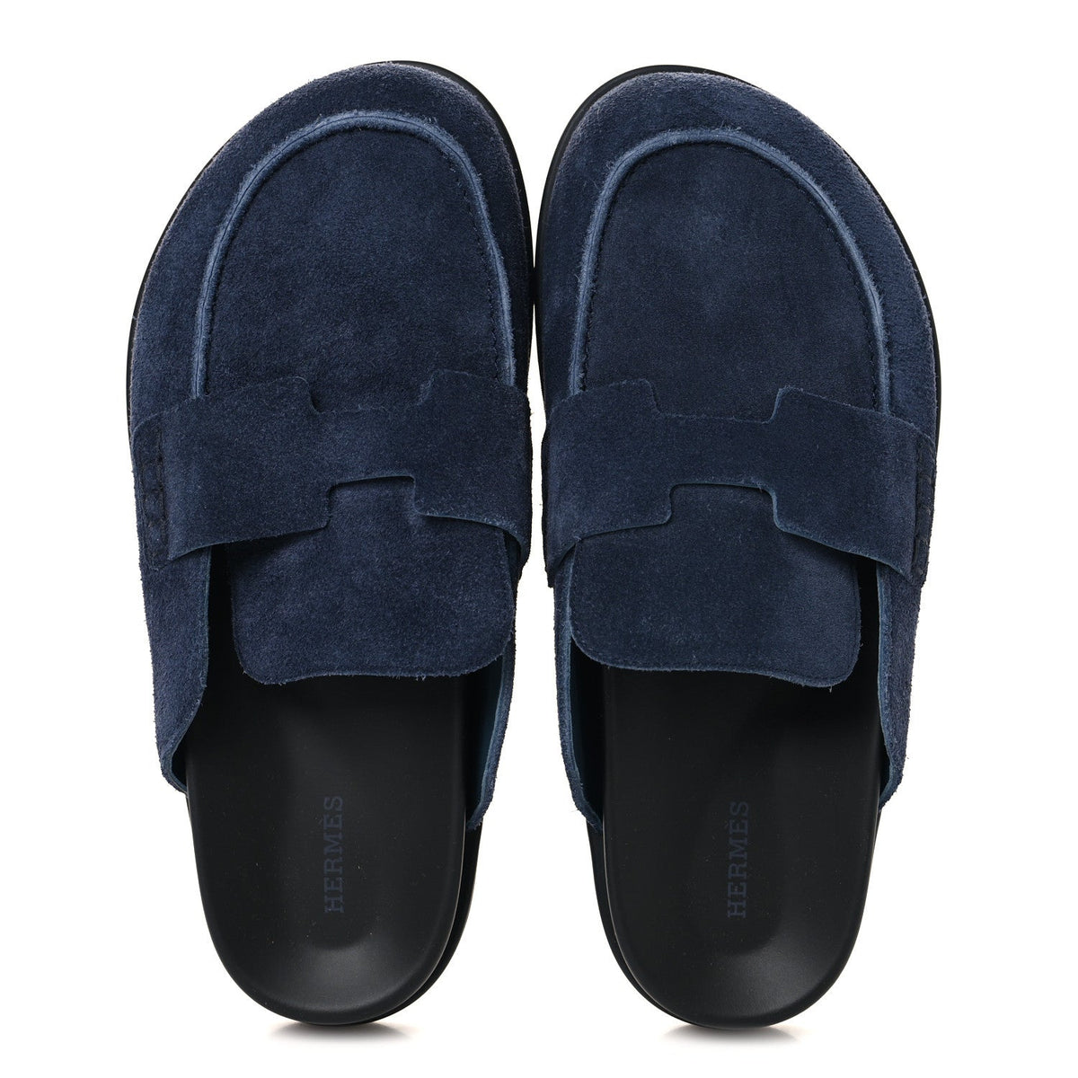 Suede Calfskin Mens Go Mules 40 Bleu Celeste wholesalehk.shop