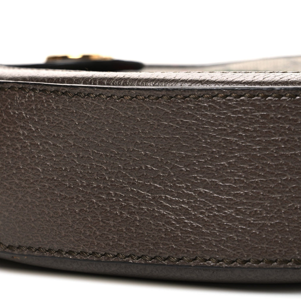 GG Supreme Monogram Web Mini Ophidia Round Shoulder Bag Brown wholesalehk.shop
