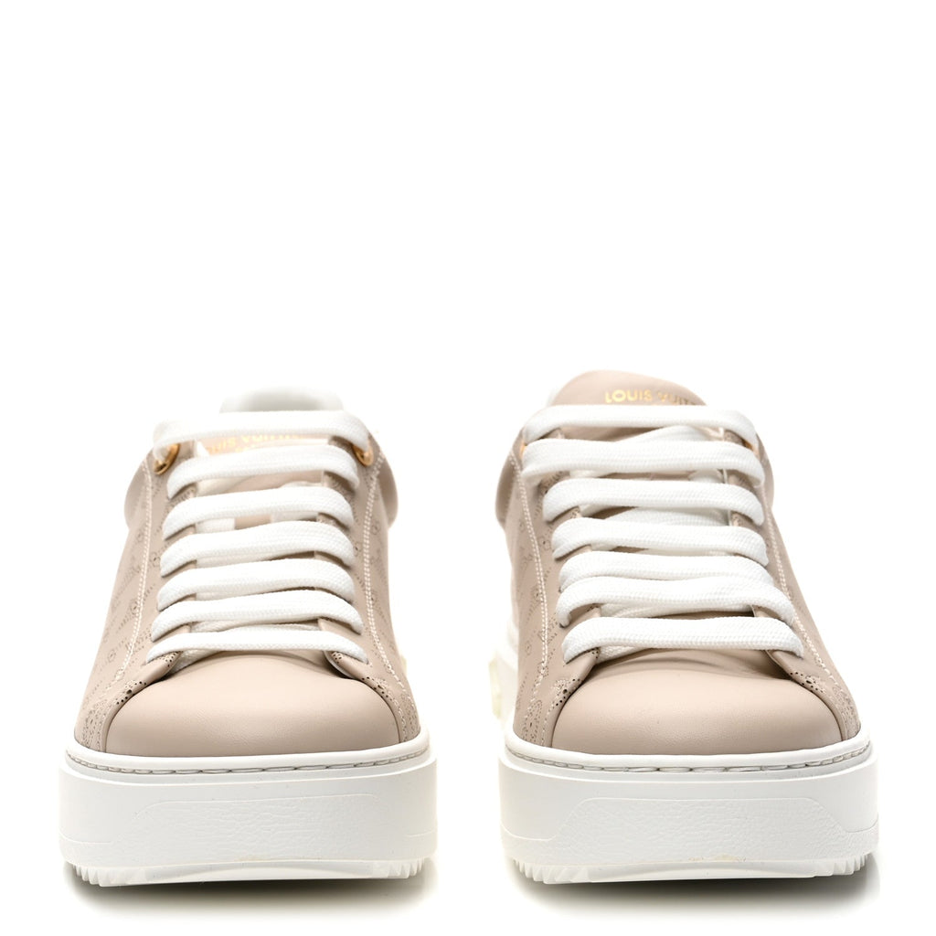 Calfskin Mahina Monogram Time Out Sneakers 39 Galet £¨ Direct shipment via from wholesalehk.shop