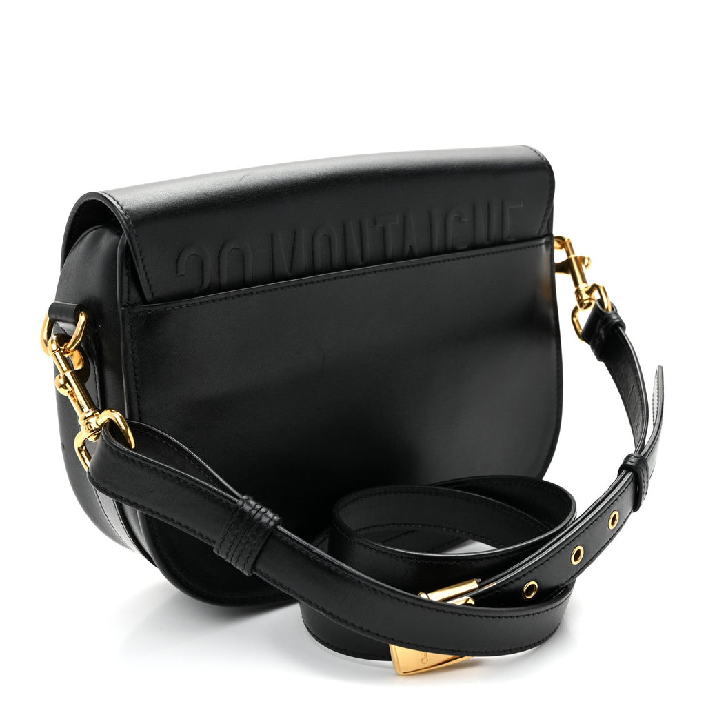 Box Calfskin Medium Bobby Flap Black wholesalehk.shop