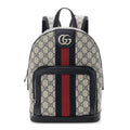 GG Supreme Monogram Textured Dollar Calfskin Web Small Ophidia Day Backpack Beige Blue Black wholesalehk.shop