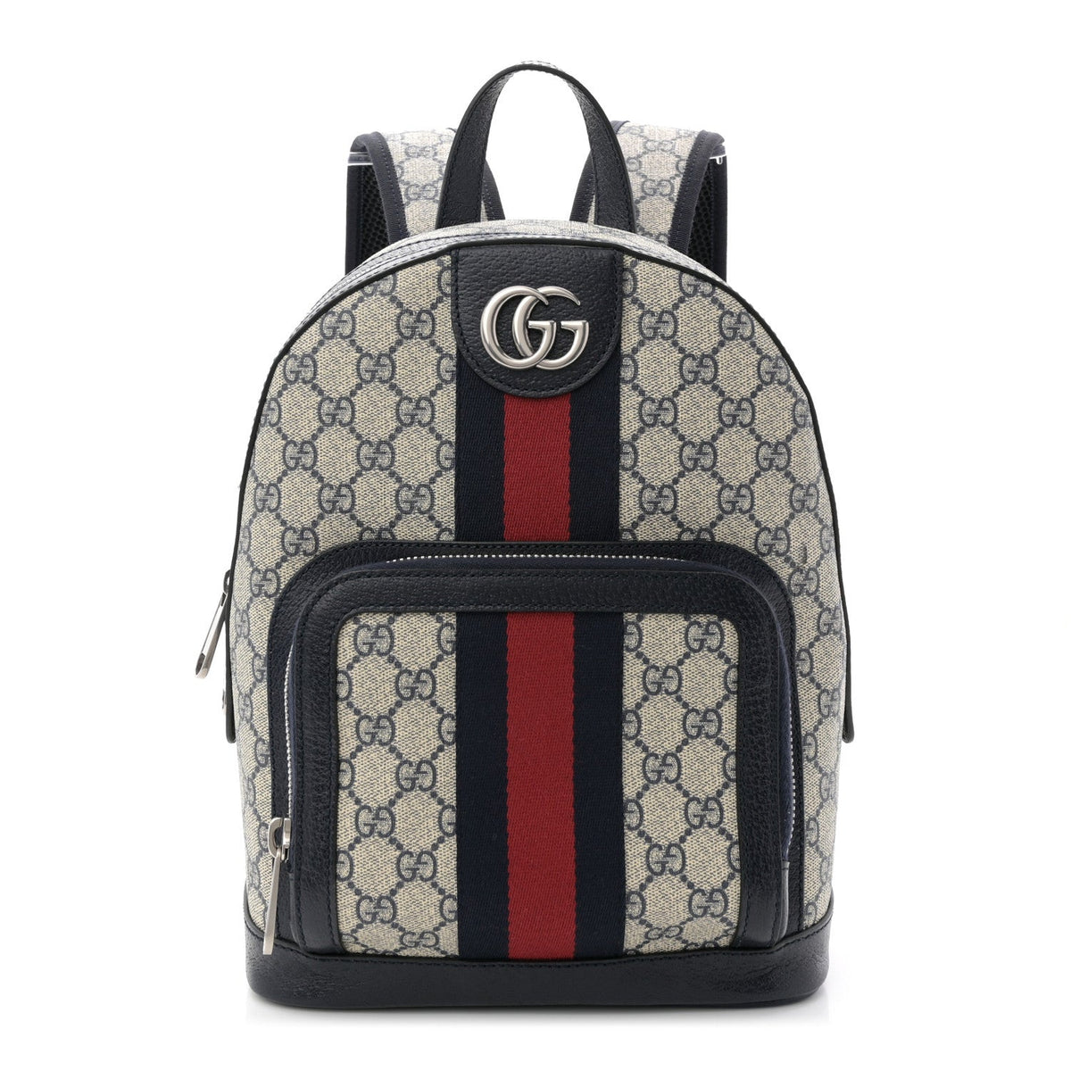 GG Supreme Monogram Textured Dollar Calfskin Web Small Ophidia Day Backpack Beige Blue Black wholesalehk.shop