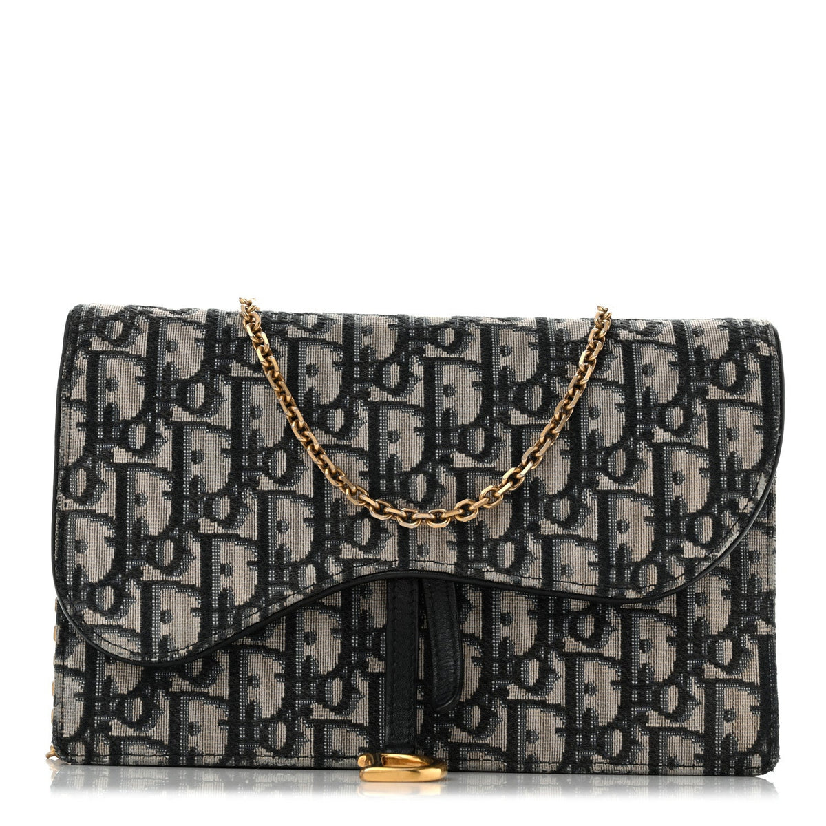 Oblique Saddle Chain Pouch Blue wholesalehk.shop