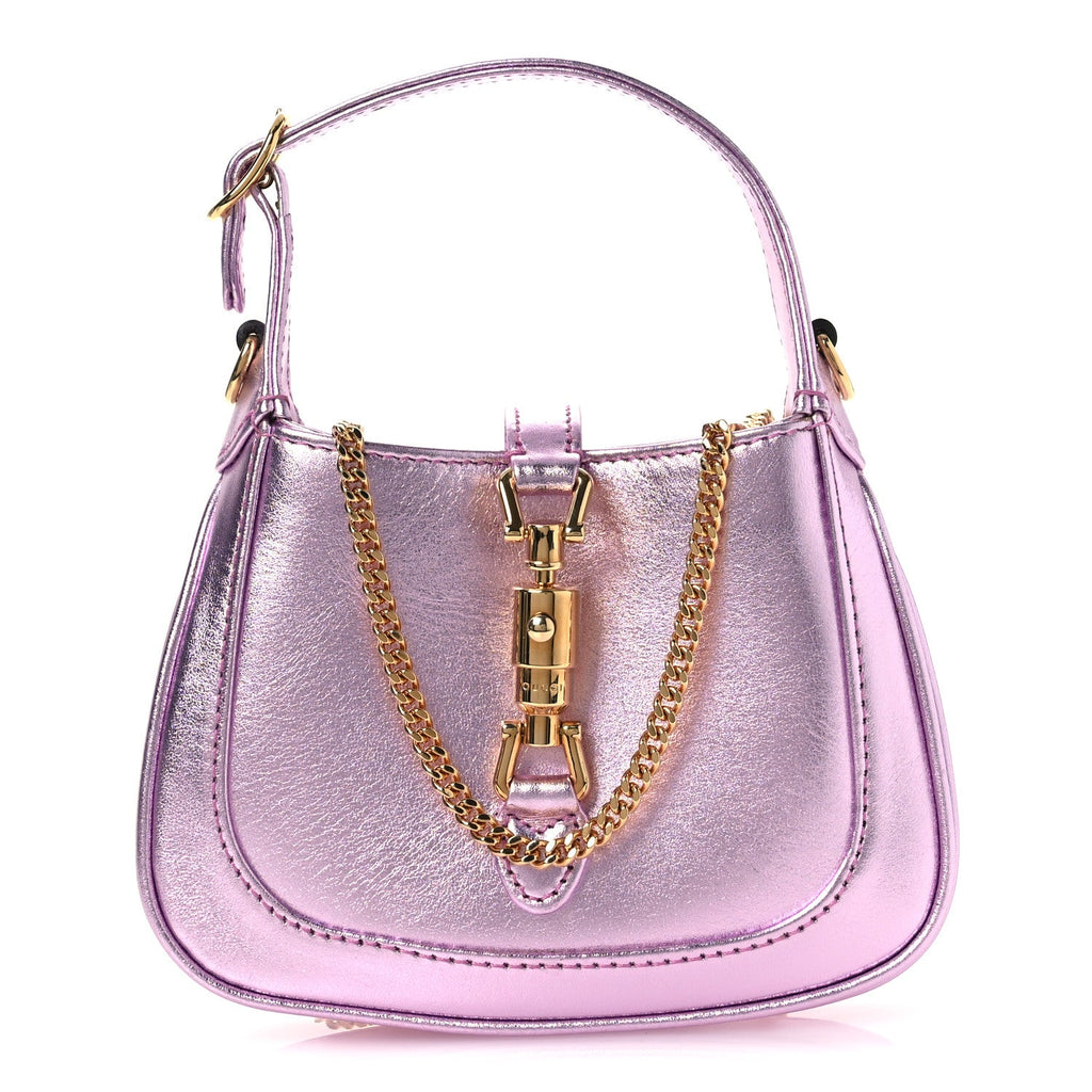 Laminated Nappa Nano Jackie 1961 Hobo Metallic Pink £¨ Direct shipment via from wholesalehk.shop