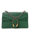 Pebbled Calfskin Small Dionysus Shoulder Bag Emerald wholesalehk.shop