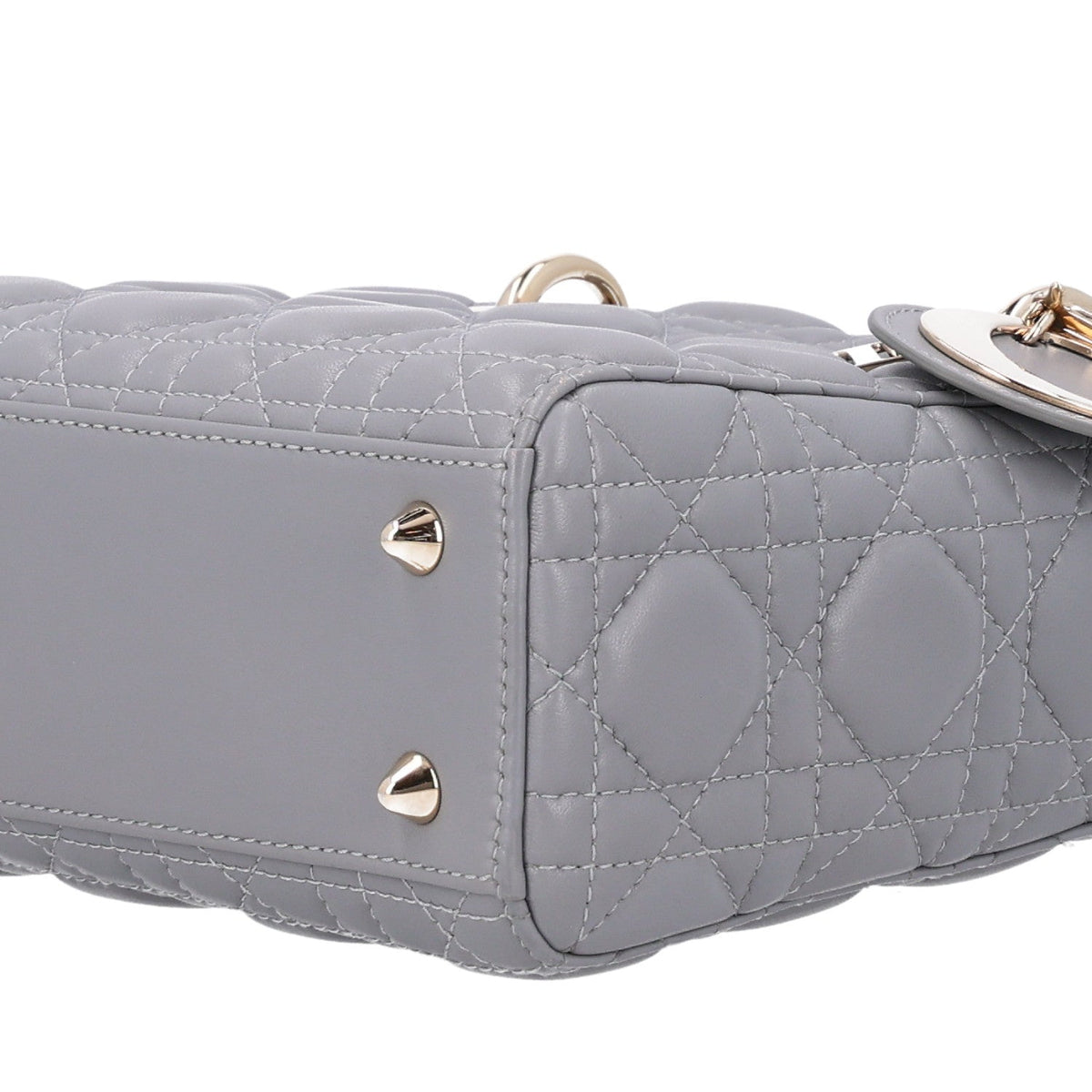 Lambskin Cannage Small My ABCDior Lady Dior Grey wholesalehk.shop