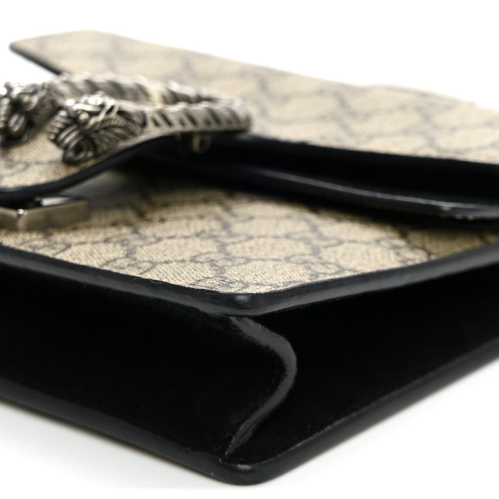 GG Supreme Monogram Mini Dionysus Shoulder Bag Black wholesalehk.shop