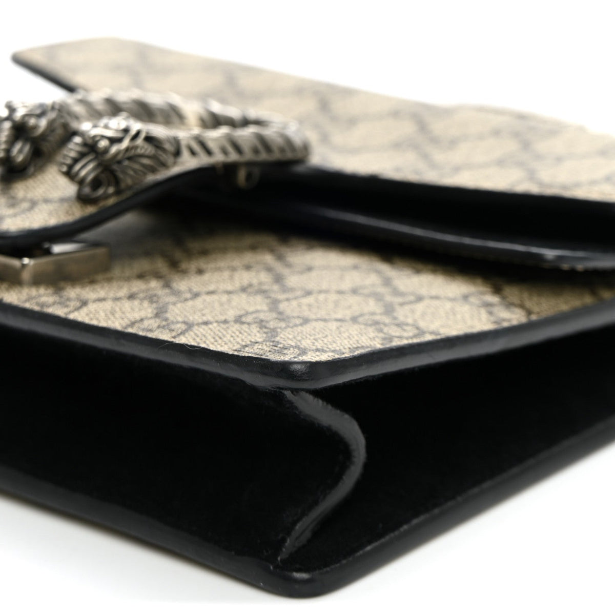 GG Supreme Monogram Mini Dionysus Shoulder Bag Black wholesalehk.shop