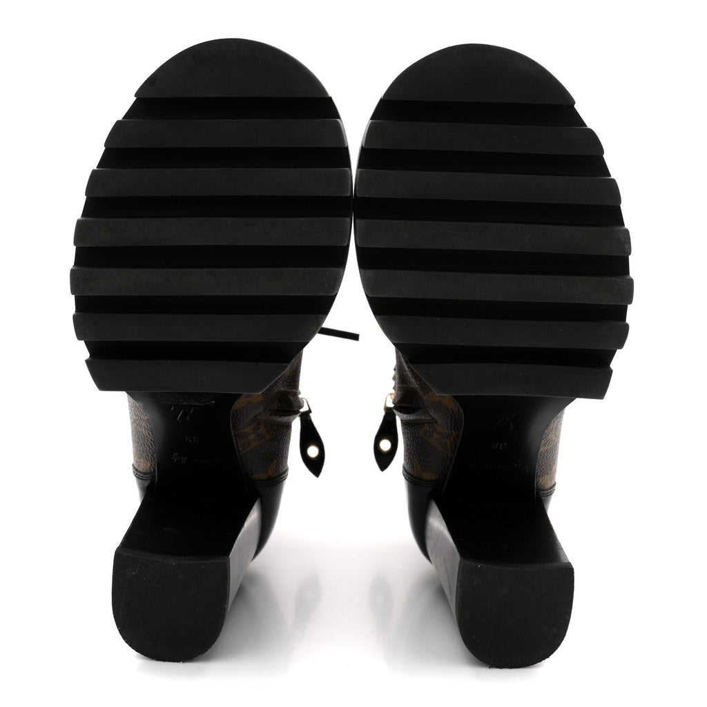 Patent Calfskin Monogram Star Trail Ankle Boots 39 Black £¨ Direct shipment via from wholesalehk.shop
