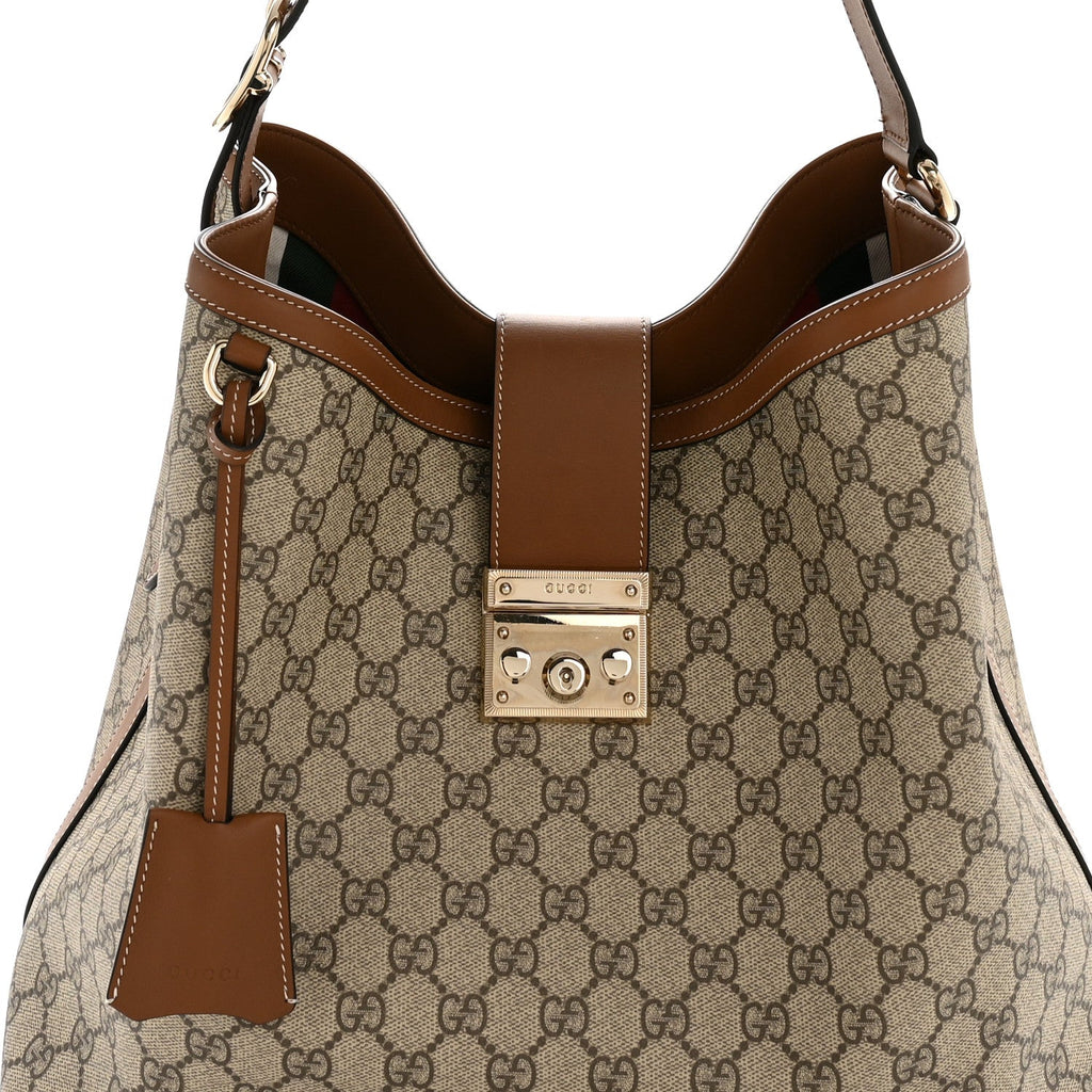 GG Icon Monogram Padlock Shoulder Bag Beige Dark Brown £¨ Direct shipment via from wholesalehk.shop