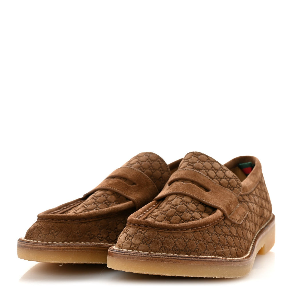 Luxury Suede Microguccissima Mens Loafers 9.5 Nocciola £¨ Direct shipment via from wholesalehk.shop