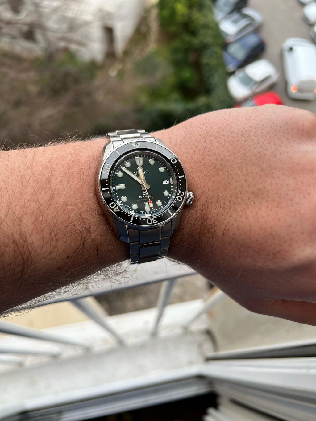 Seiko Prospex 140th Anniversary Limited Divers Green Dial Silver Steel Strap Watch For Men - SPB207J1 wholesalehk.shop