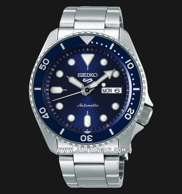 Seiko 5 Sports Automatic Analog Blue Dial Silver Steel Strap Watch For Men - SRPD51K1 wholesalehk.shop