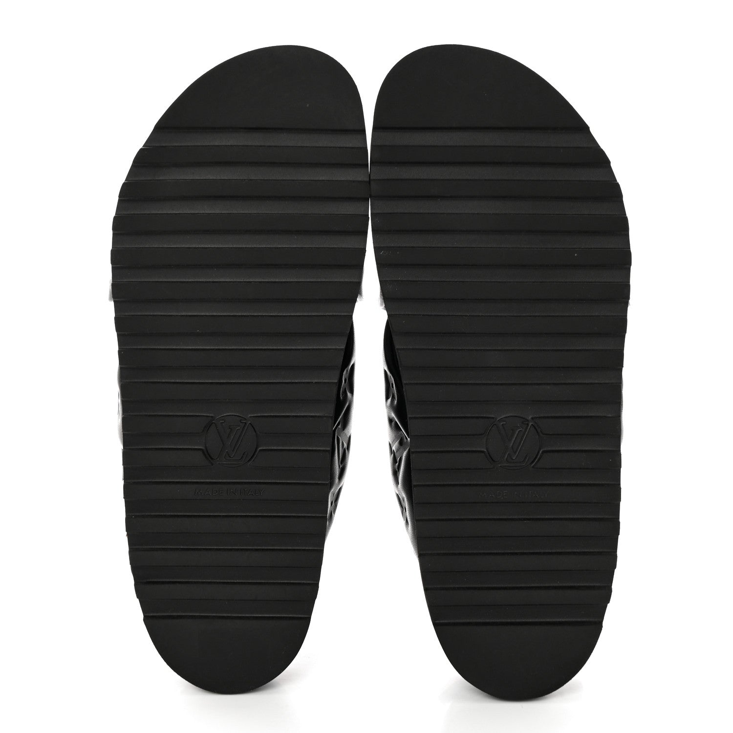 Lambskin Monogram Embossed Paseo Flat Comfort Sandals 39 Black £¨ Direct shipment via from wholesalehk.shop