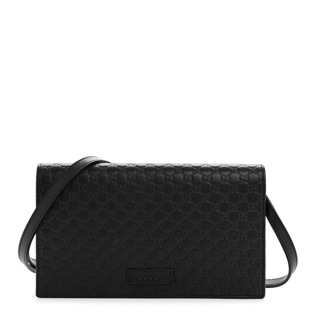 Microguccissima Crossbody Wallet Black £¨ Direct shipment via from wholesalehk.shop