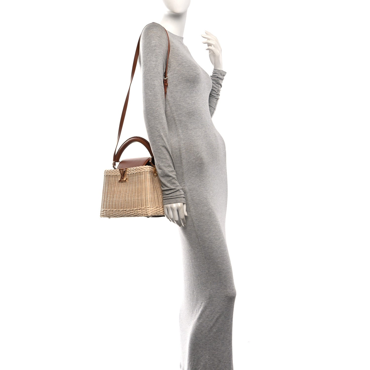 Rattan Calfskin Capucines BB Tan £¨ Direct shipment via from wholesalehk.shop