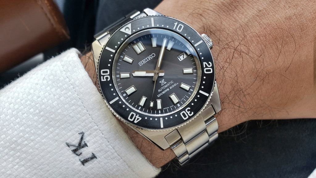 Seiko Prospex 1965 Modern Re Interpretation Automatic Black Dial Silver Steel Strap Watch For Men - SPB143J1 wholesalehk.shop
