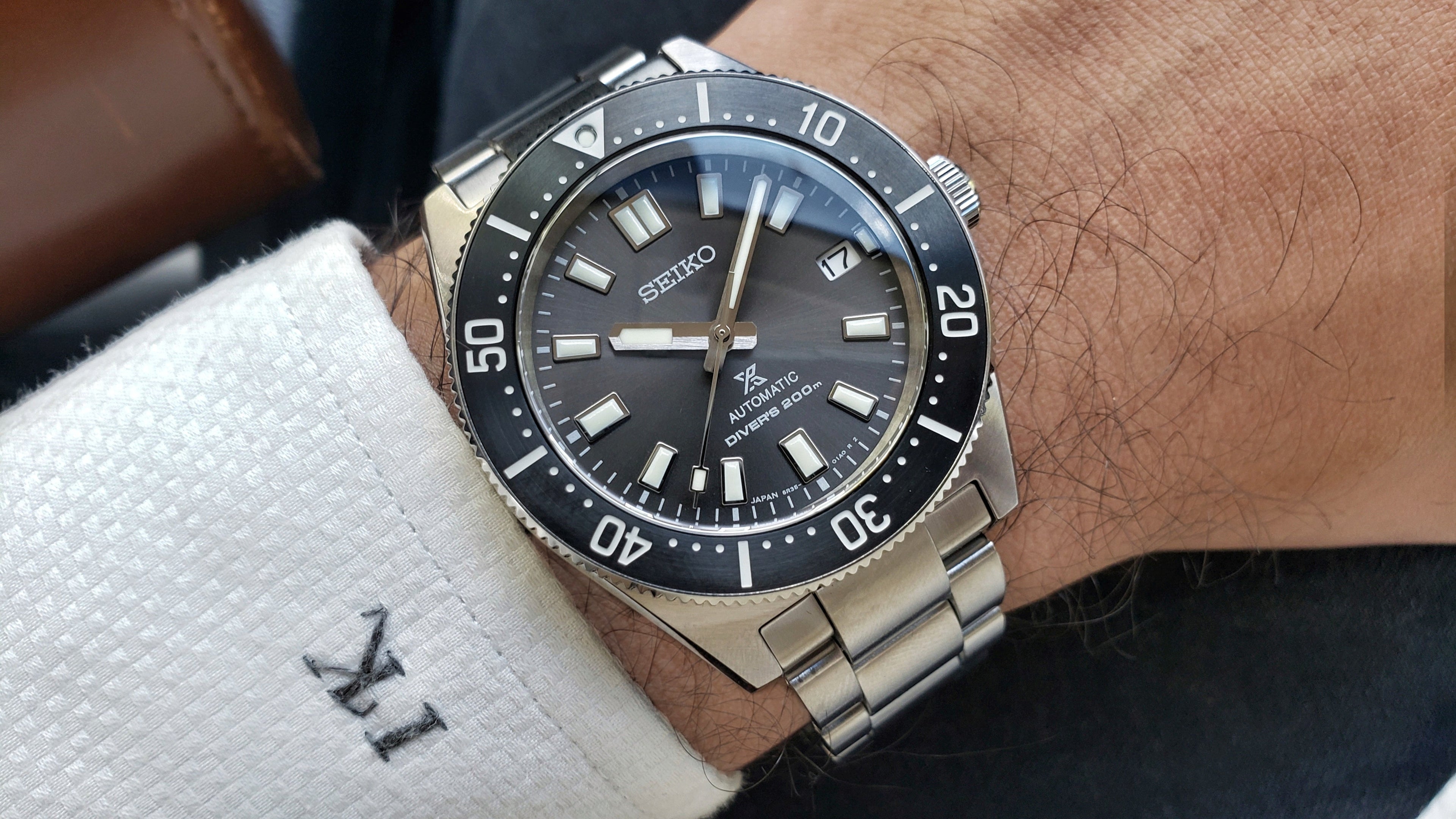 Seiko Prospex 1965 Modern Re Interpretation Automatic Black Dial Silver Steel Strap Watch For Men - SPB143J1 wholesalehk.shop