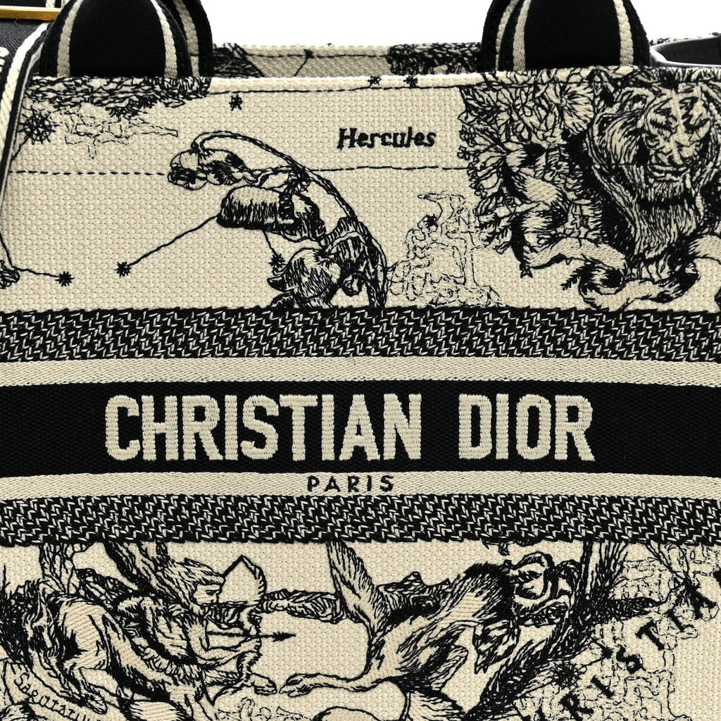 Calfskin Zodiac Toile De Jouy Small Book Tote With Strap Latte £¨ Direct shipment via from wholesalehk.shop