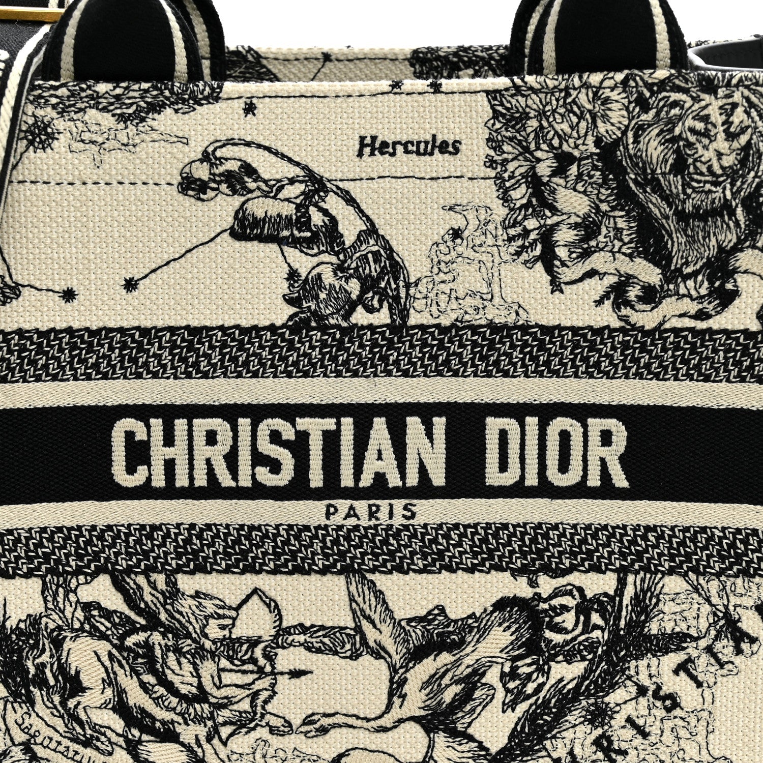 Calfskin Zodiac Toile De Jouy Small Book Tote With Strap Latte £¨ Direct shipment via from wholesalehk.shop