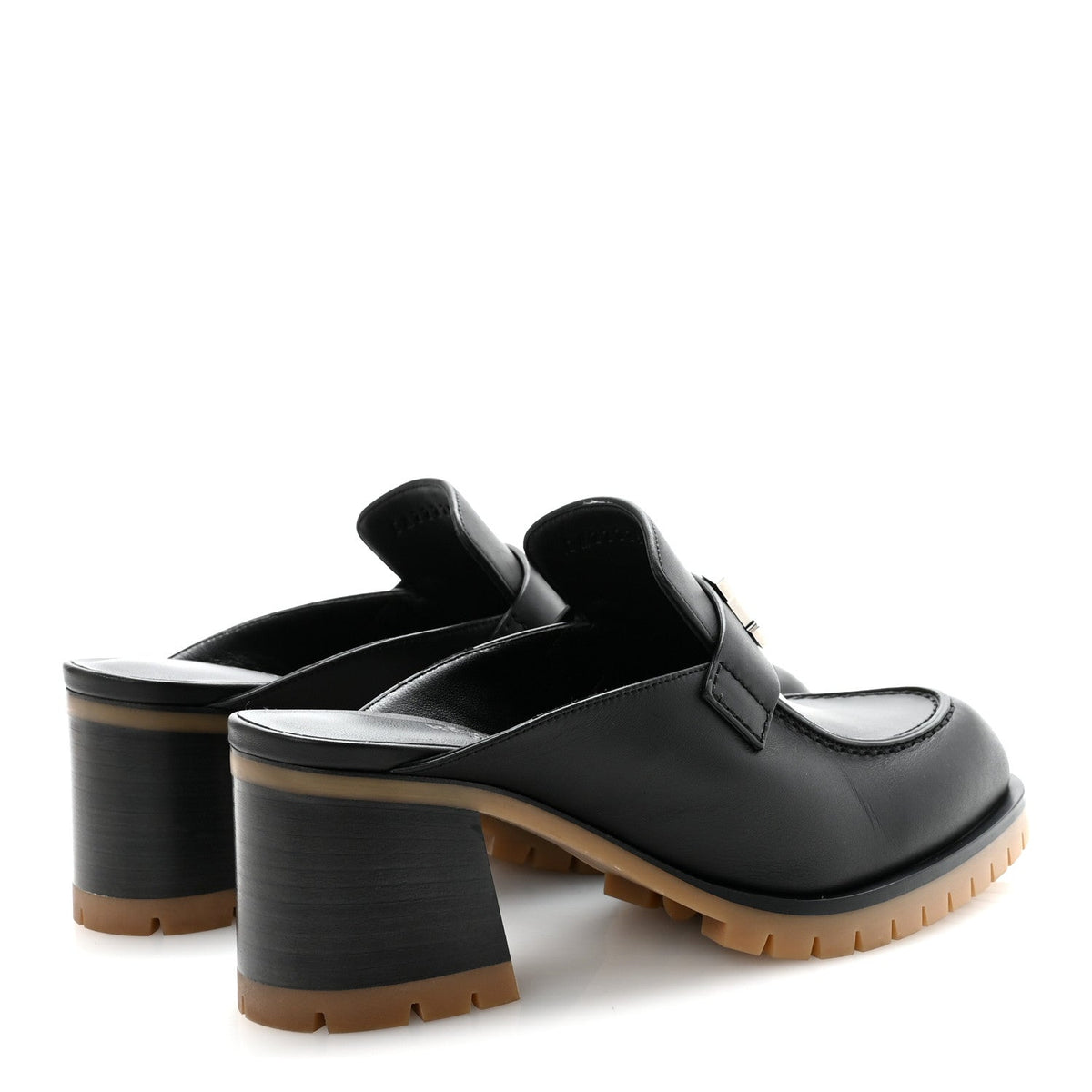 Calfskin Womens Flore 60 Mules 36 Black wholesalehk.shop