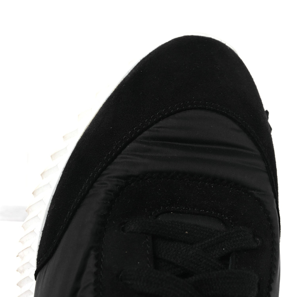Air Mesh Suede Goatskin Bouncing Sneakers 37.5 Black Orange wholesalehk.shop