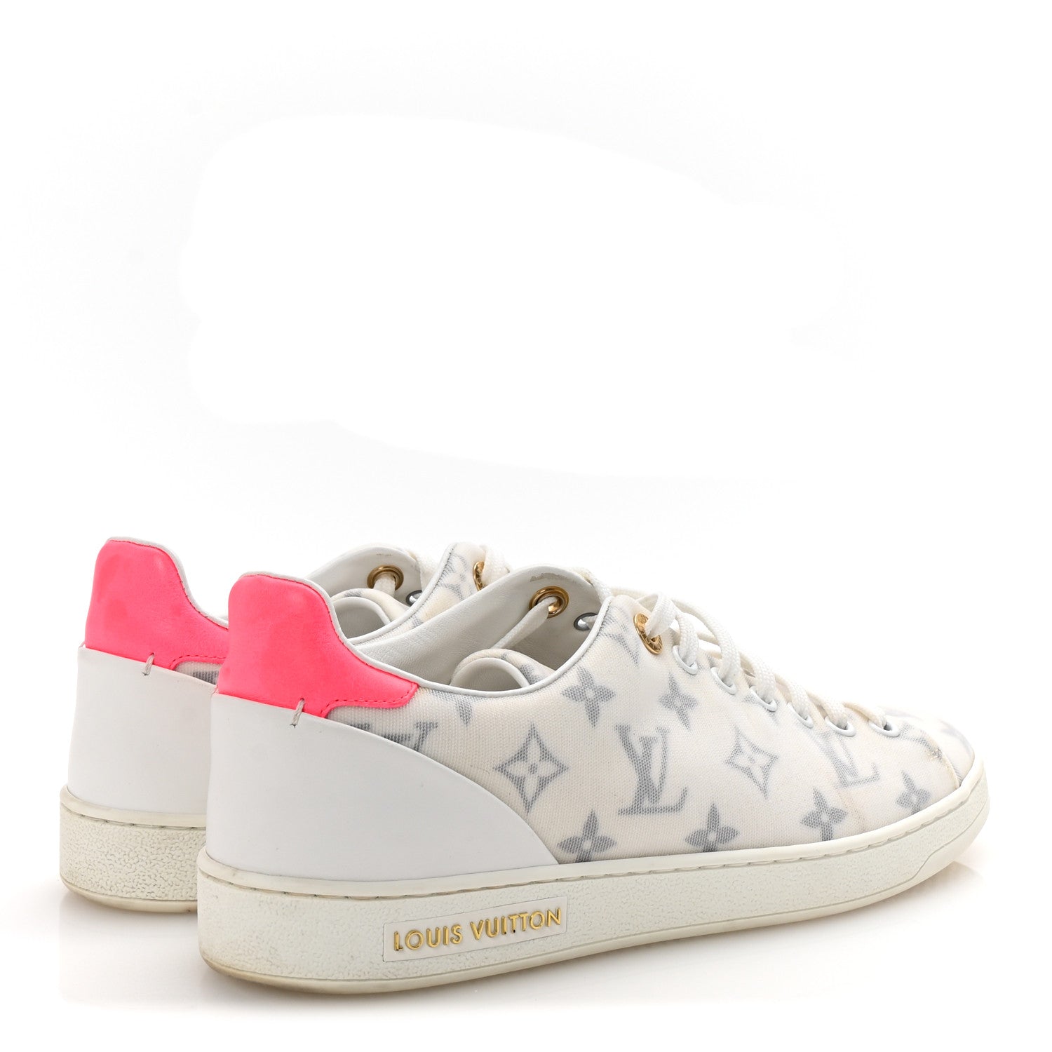 Technical Fabric Calfskin Monogram Frontrow Sneakers 39 Pink £¨ Direct shipment via from wholesalehk.shop