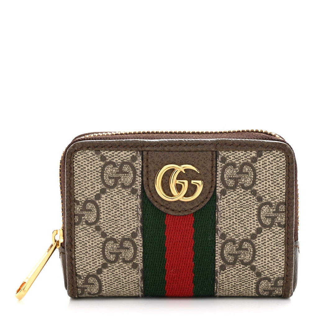 GG Supreme Monogram Web Ophidia Playing Card Case Beige New Acero wholesalehk.shop
