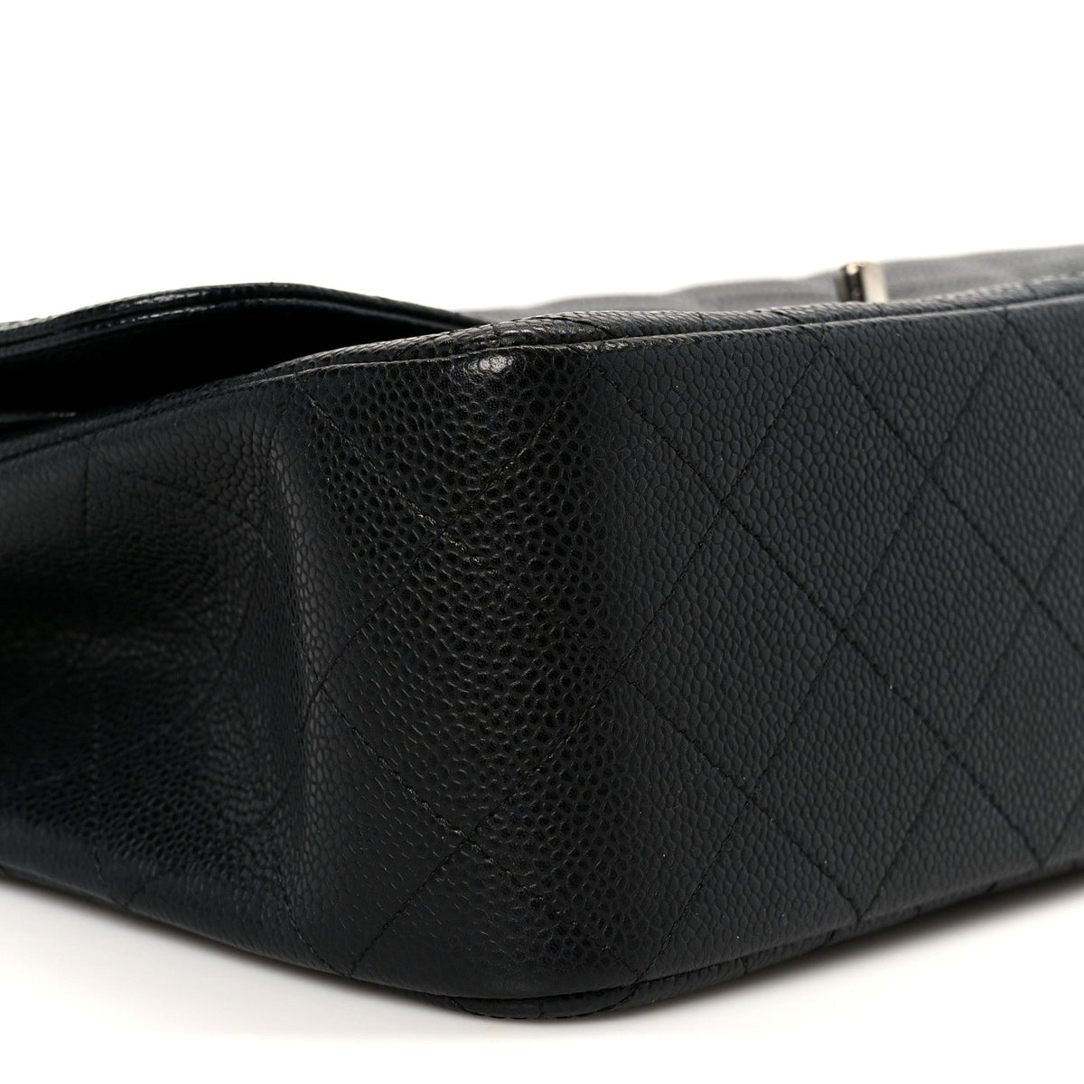 Caviar Quilted Jumbo Double Flap Black wholesalehk.shop
