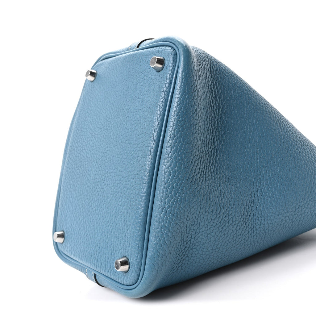 Taurillon Clemence Picotin Lock 18 PM Blue Jean £¨ Direct shipment via from wholesalehk.shop