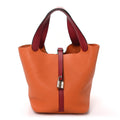 Taurillon Clemence Swift Eclat Picotin Lock 22 MM Orange Rouge Grenat £¨ Direct shipment via from wholesalehk.shop