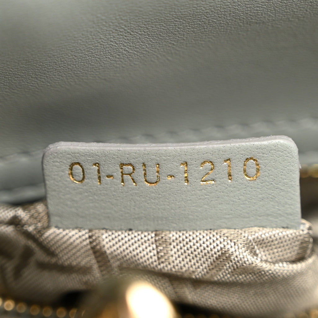 Lambskin Cannage Small My ABCDior Lady Dior Grey wholesalehk.shop