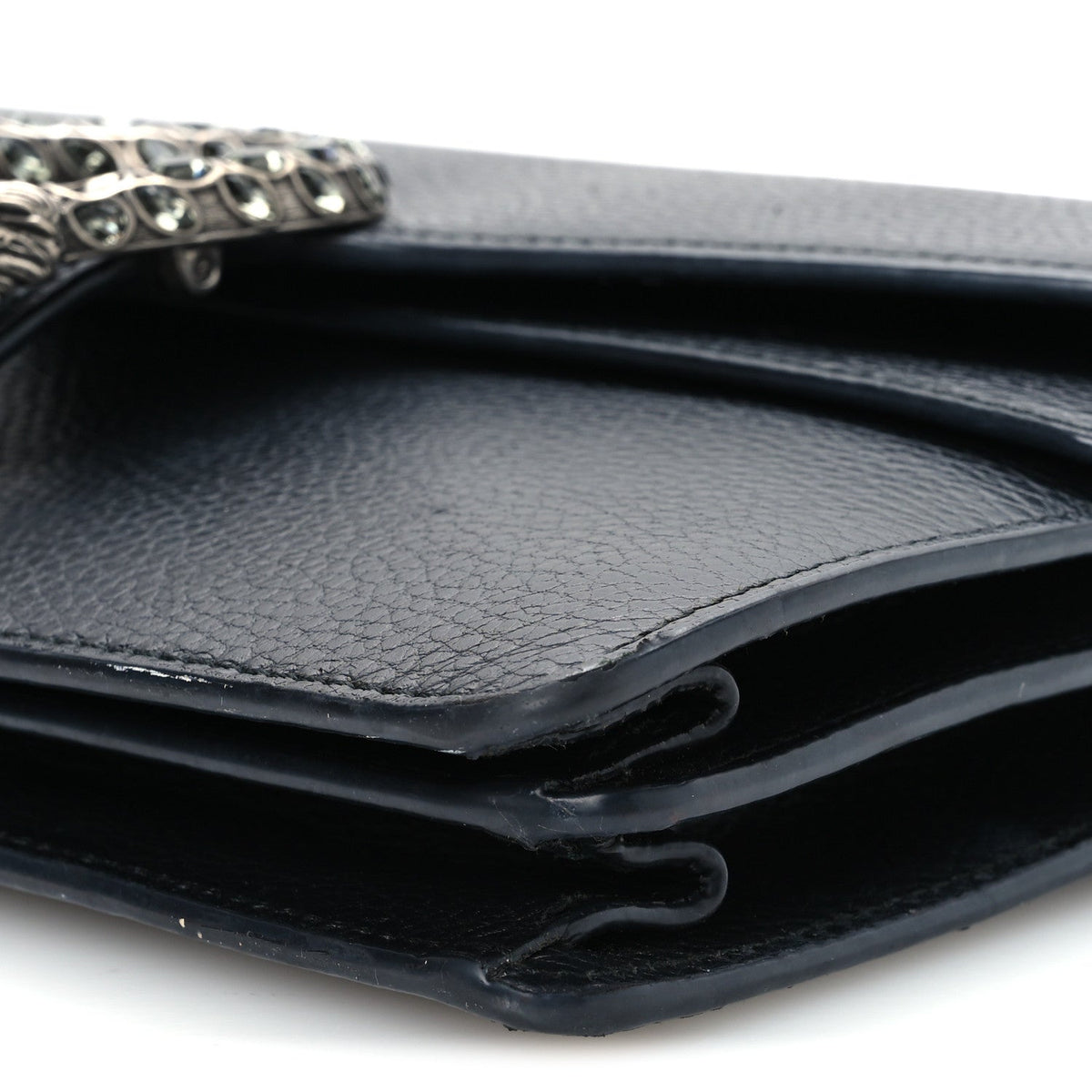 Pebbled Calfskin Small Dionysus Shoulder Bag Black wholesalehk.shop