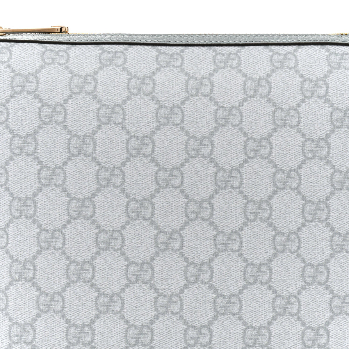 GG Supreme Monogram Textured Calfskin Web Super Mini Ophidia Shoulder Bag Light Blue wholesalehk.shop