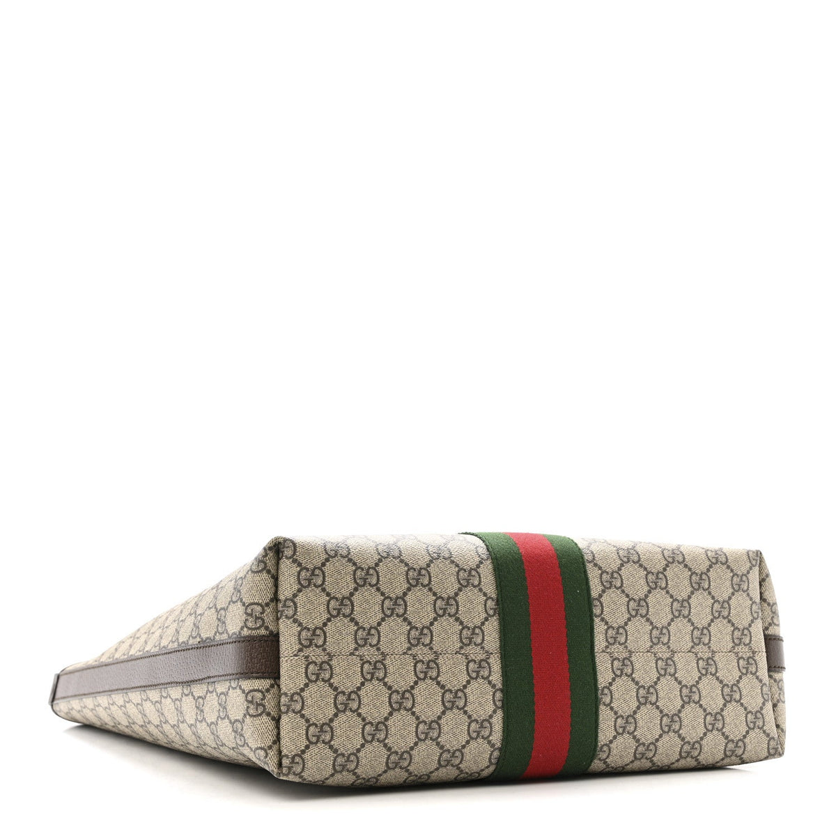 GG Supreme Monogram Medium Ophidia Tote Bag Brown wholesalehk.shop