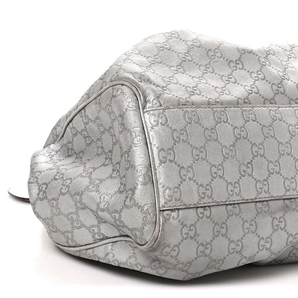 Guccissima Large Sukey Tote Silver £¨ Direct shipment via from wholesalehk.shop