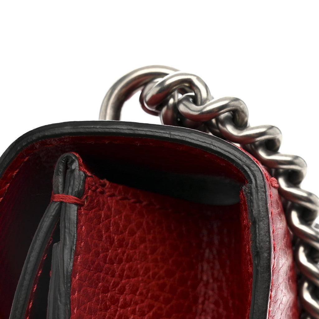 Dollar Calfskin Enamel Dionysus Shoulder Bag Hibiscus Red Electric Blue wholesalehk.shop