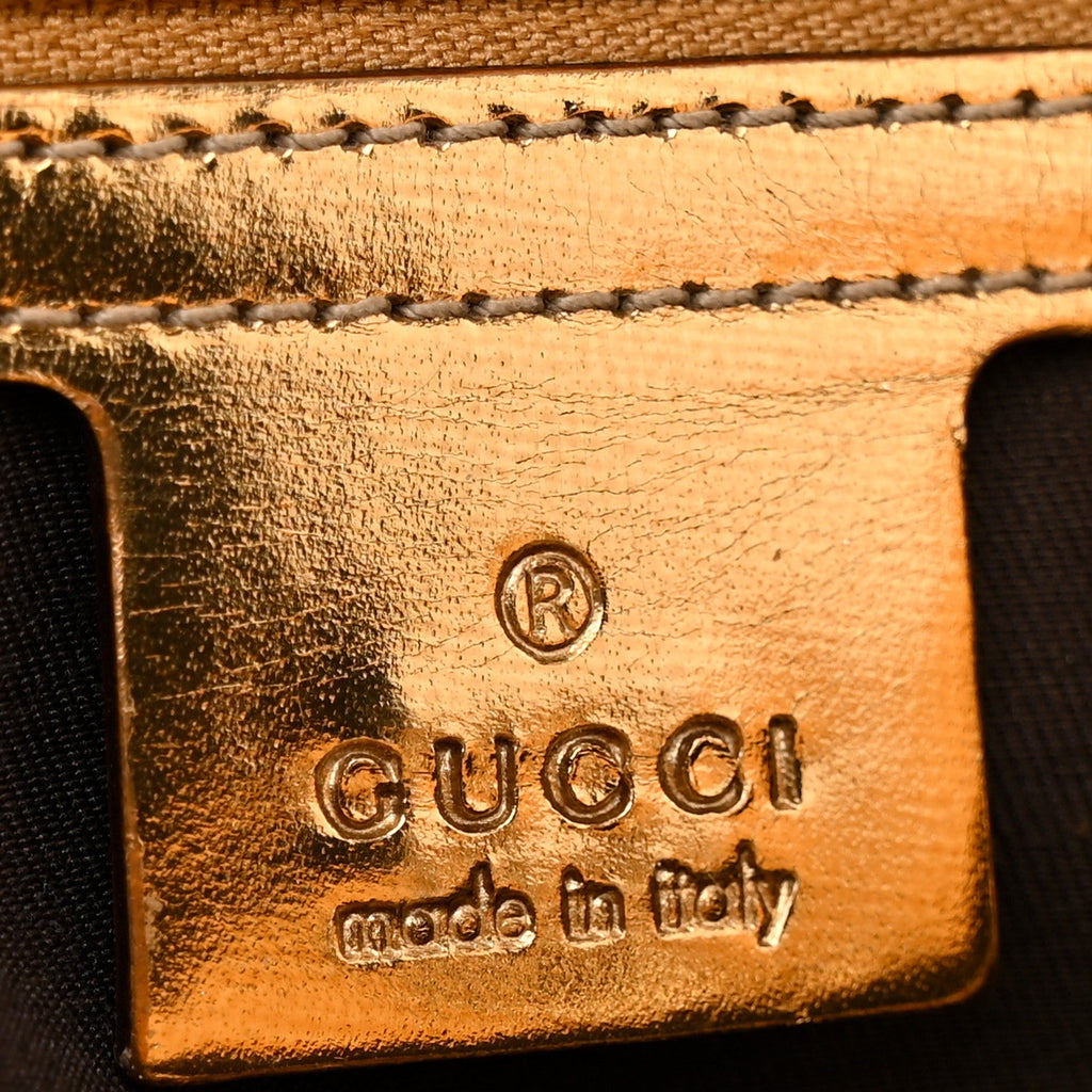 Metallic Guccissima Large Punch Tote Bronze £¨ Direct shipment via from wholesalehk.shop