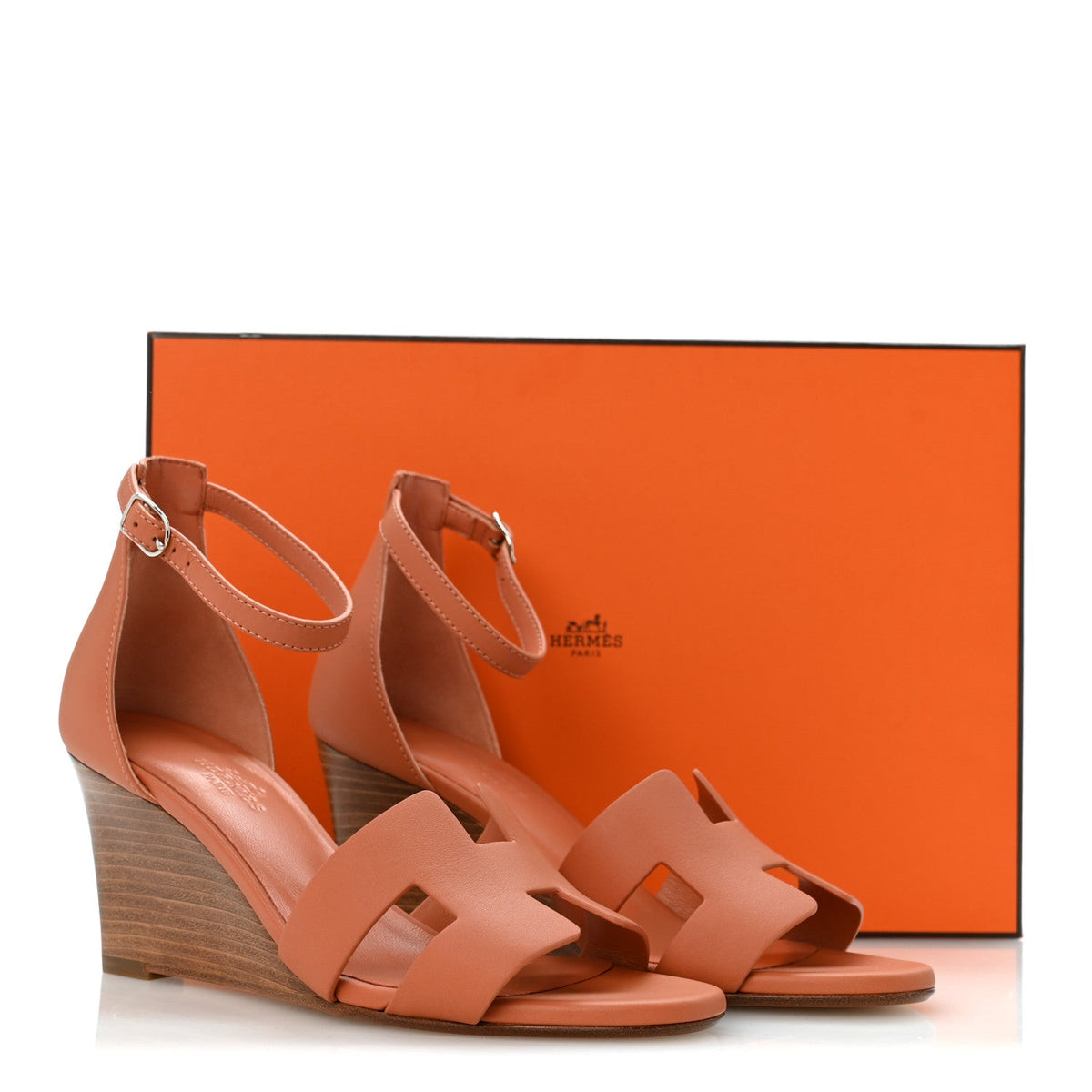 Calfskin Legend Wedge Sandals 36 Rouge Blush wholesalehk.shop
