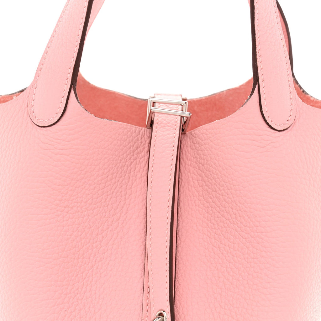 Taurillon Clemence Picotin Lock 18 PM Rose Sakura £¨ Direct shipment via from wholesalehk.shop