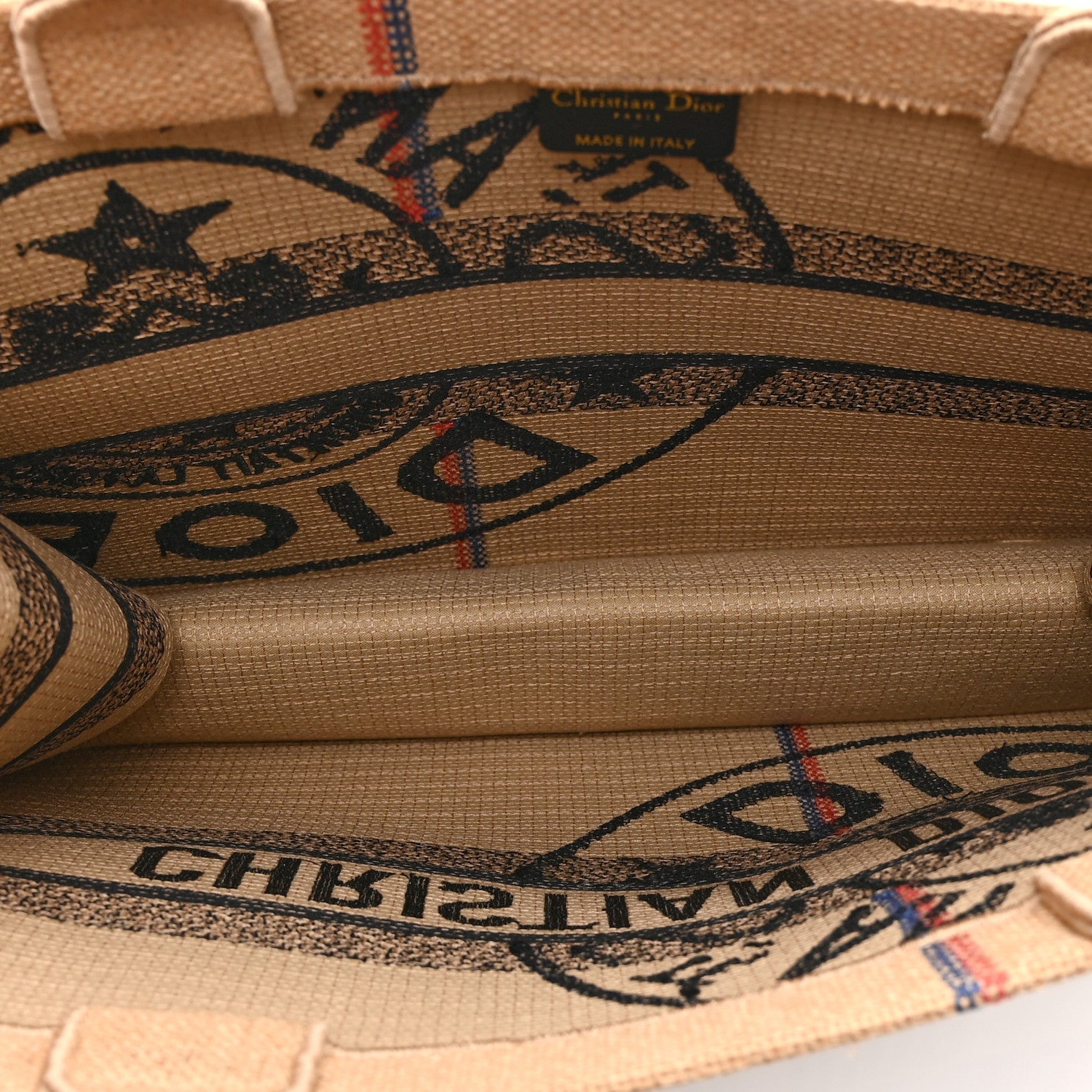 Canvas Jute Embroidered Medium Book Tote Black Beige £¨ Direct shipment via from wholesalehk.shop