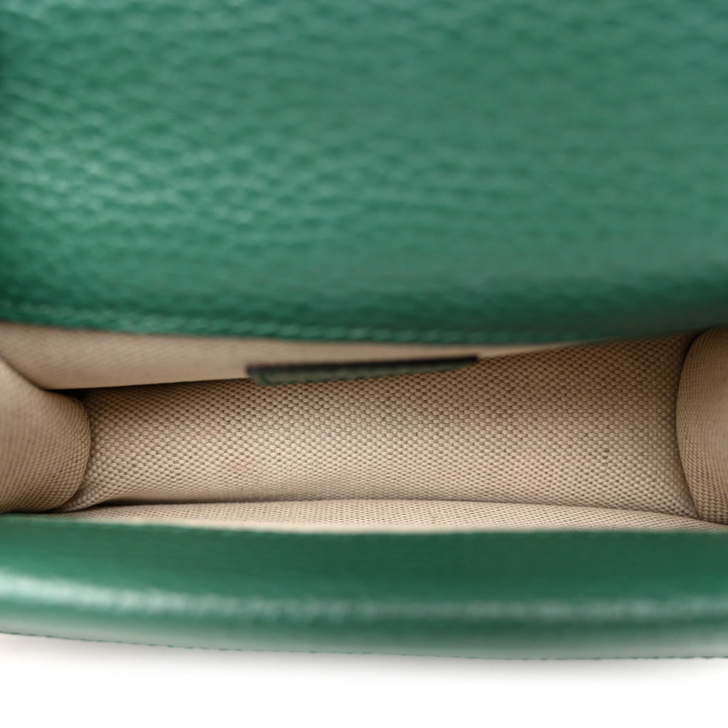 Dollar Calfskin Crystal Mini Dionysus Top Handle Bag Emerald wholesalehk.shop