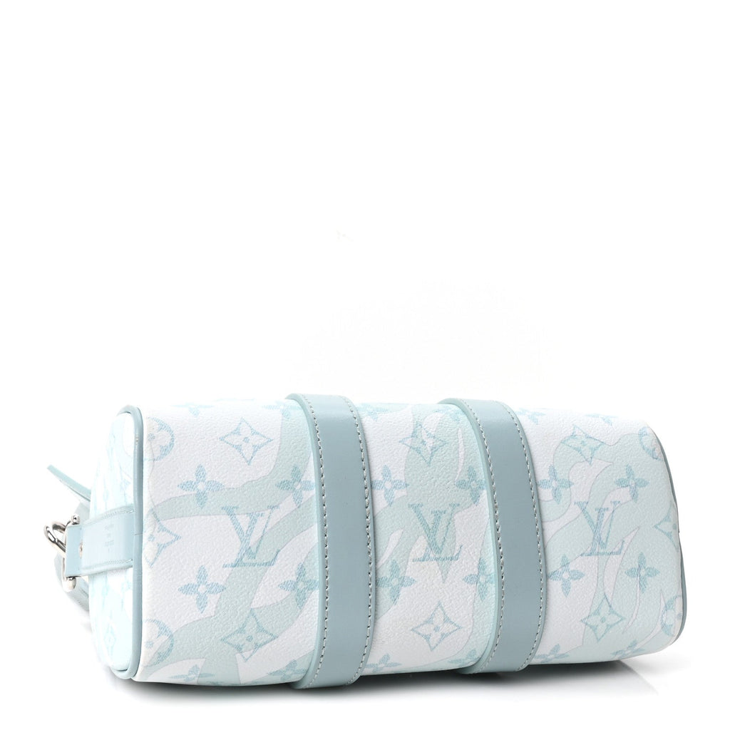 Monogram Aquagarden Keepall Bandouliere 25 Crystal Blue wholesalehk.shop