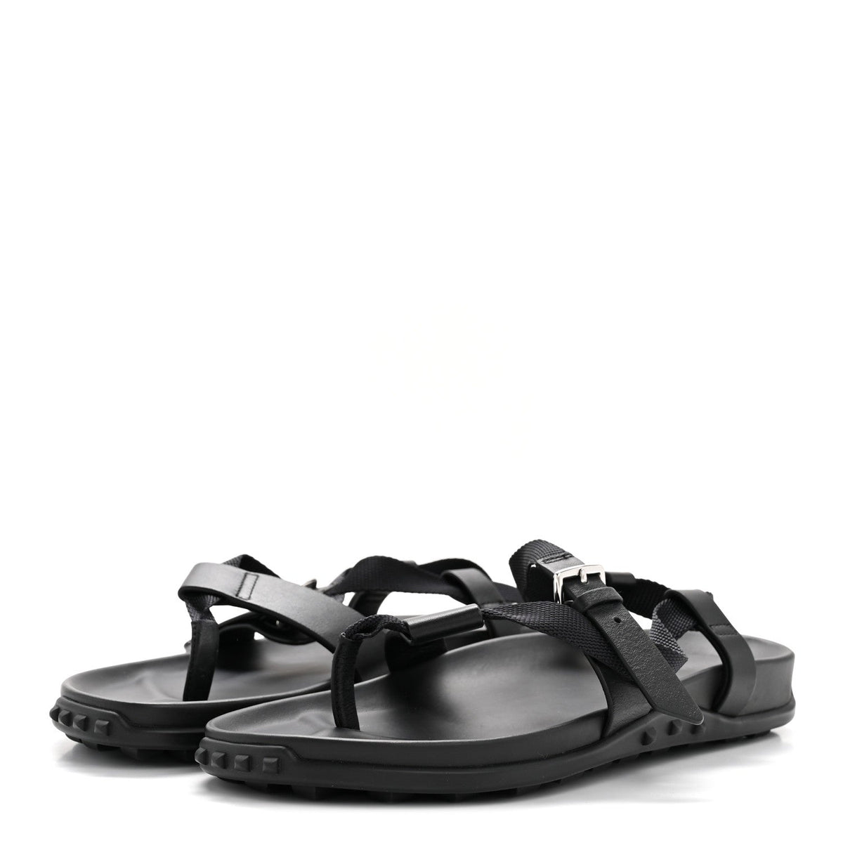 Calfskin Womens Inboard Sandals 38 Black wholesalehk.shop