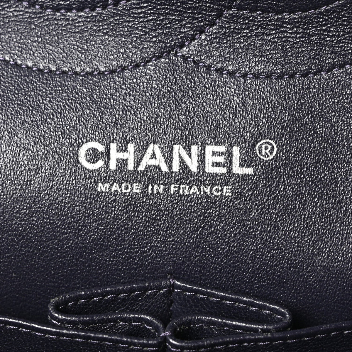 Lambskin Quilted Jumbo Double Flap Navy wholesalehk.shop