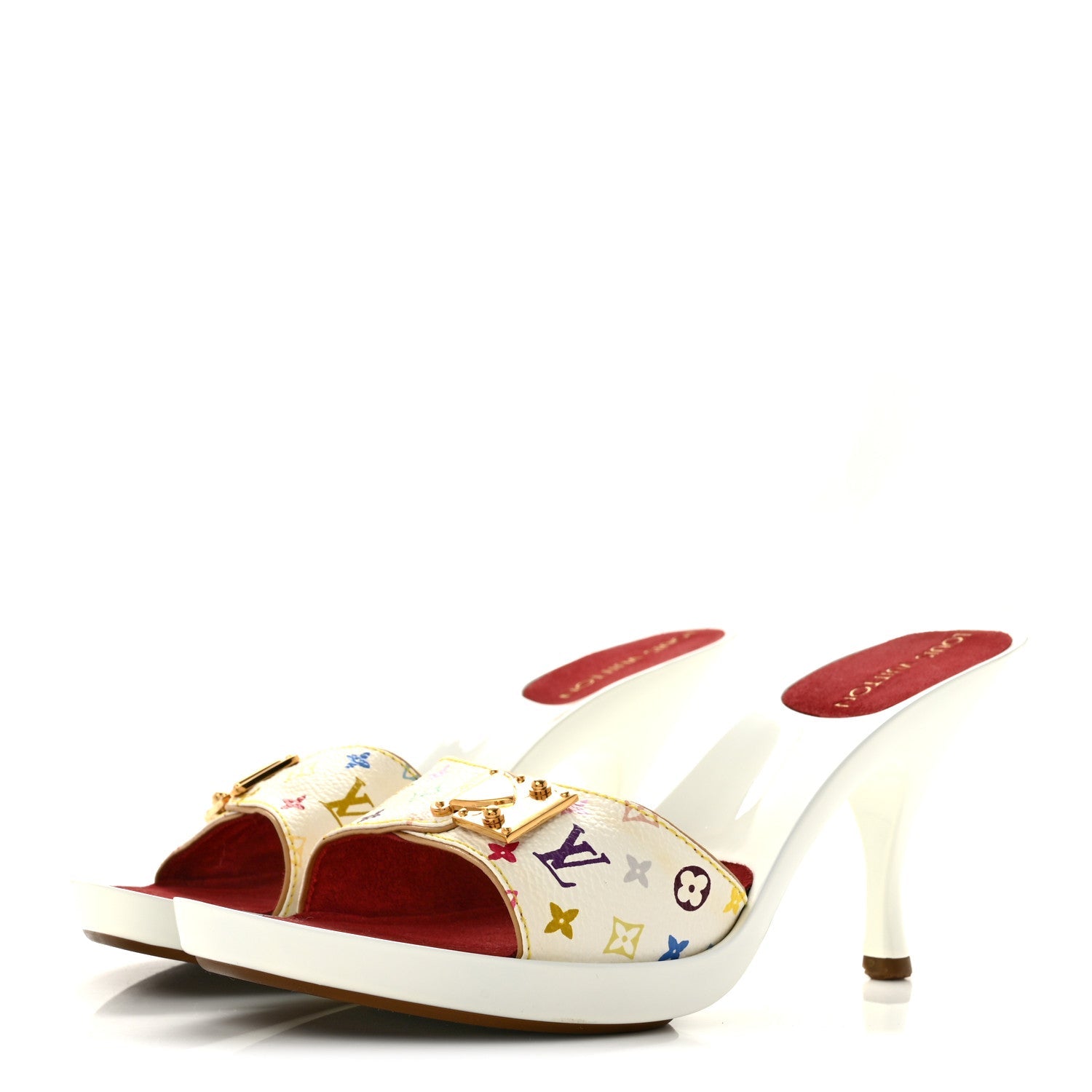 Monogram Multicolor Sandal Mule 36 White £¨ Direct shipment via from wholesalehk.shop
