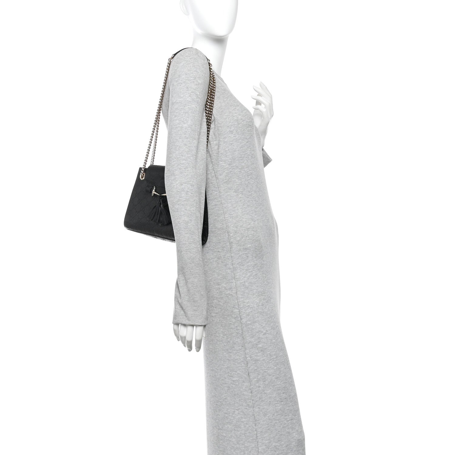 Guccissima Small Emily Shoulder Bag Black £¨ Direct shipment via from wholesalehk.shop