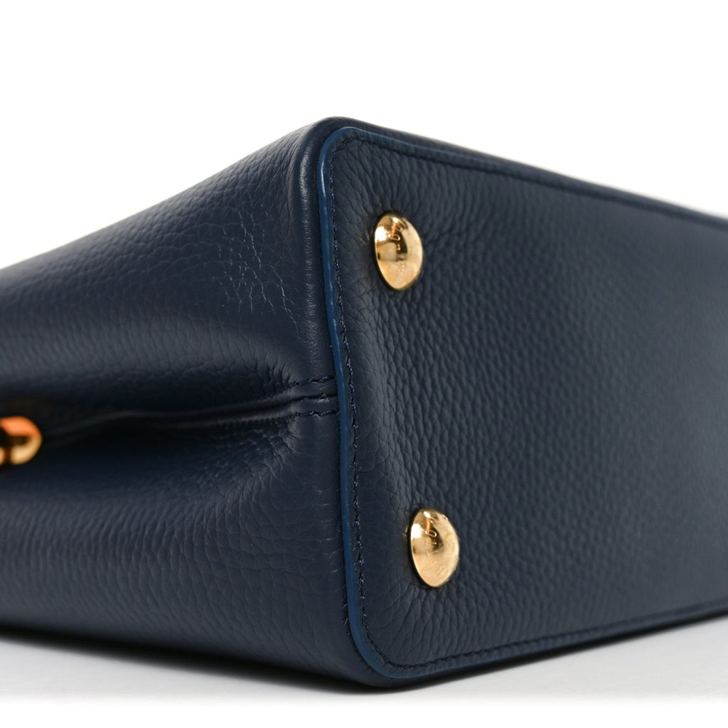 Taurillon Kintsugi Capucines MM Navy £¨ Direct shipment via from wholesalehk.shop